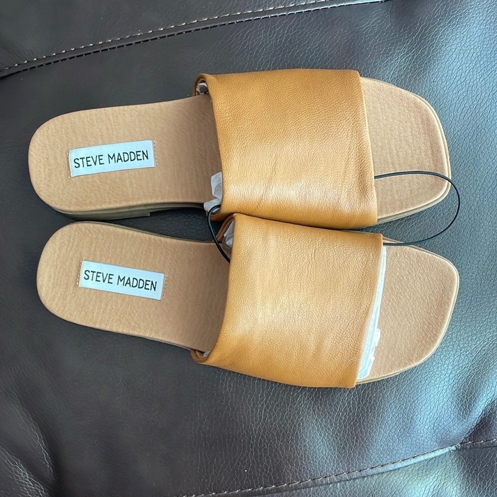 Steve Madden Women's Brown Slide Sandals